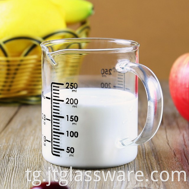Reusable Measuring Glass Milk Mugs